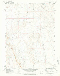 Mexican Flats NW Wyoming Historical topographic map, 1:24000 scale, 7.5 X 7.5 Minute, Year 1970