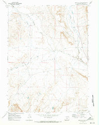 Mexican Flats Wyoming Historical topographic map, 1:24000 scale, 7.5 X 7.5 Minute, Year 1970