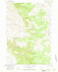 Mexican Hill Wyoming Historical topographic map, 1:24000 scale, 7.5 X 7.5 Minute, Year 1960