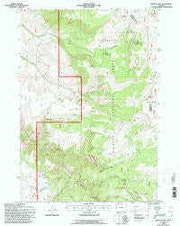 Mexican Hill Wyoming Historical topographic map, 1:24000 scale, 7.5 X 7.5 Minute, Year 1993