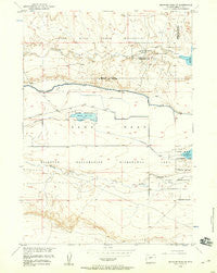 Mexican Pass SE Wyoming Historical topographic map, 1:24000 scale, 7.5 X 7.5 Minute, Year 1958