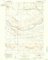 Mexican Pass SW Wyoming Historical topographic map, 1:24000 scale, 7.5 X 7.5 Minute, Year 1950