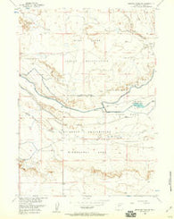 Mexican Pass SW Wyoming Historical topographic map, 1:24000 scale, 7.5 X 7.5 Minute, Year 1958