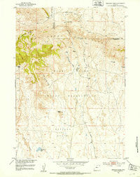 Mexican Pass Wyoming Historical topographic map, 1:24000 scale, 7.5 X 7.5 Minute, Year 1951