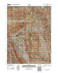 Mexican Flats NW Wyoming Historical topographic map, 1:24000 scale, 7.5 X 7.5 Minute, Year 2012