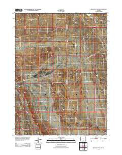 Mexican Flats NW Wyoming Historical topographic map, 1:24000 scale, 7.5 X 7.5 Minute, Year 2012