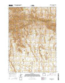 Mexican Pass Wyoming Current topographic map, 1:24000 scale, 7.5 X 7.5 Minute, Year 2015