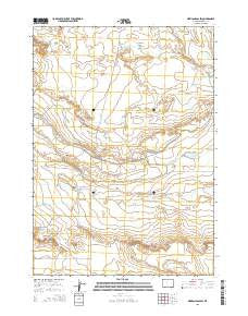 Mexican Pass SW Wyoming Current topographic map, 1:24000 scale, 7.5 X 7.5 Minute, Year 2015