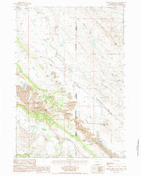 Middle Creek Butte South Dakota Historical topographic map, 1:24000 scale, 7.5 X 7.5 Minute, Year 1984