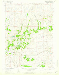 Middlewood Hill Wyoming Historical topographic map, 1:24000 scale, 7.5 X 7.5 Minute, Year 1961