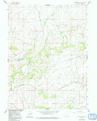Middlewood Hill Wyoming Historical topographic map, 1:24000 scale, 7.5 X 7.5 Minute, Year 1961