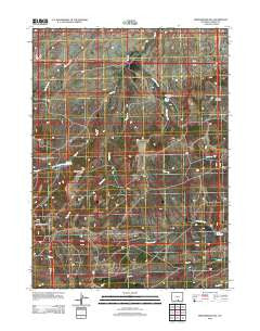 Middlewood Hill Wyoming Historical topographic map, 1:24000 scale, 7.5 X 7.5 Minute, Year 2012