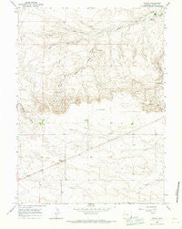 Midway Wyoming Historical topographic map, 1:24000 scale, 7.5 X 7.5 Minute, Year 1963