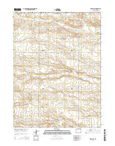 Midway SW Wyoming Current topographic map, 1:24000 scale, 7.5 X 7.5 Minute, Year 2015