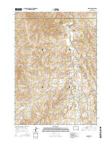 Midwest Wyoming Current topographic map, 1:24000 scale, 7.5 X 7.5 Minute, Year 2015