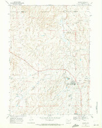 Midwest Wyoming Historical topographic map, 1:24000 scale, 7.5 X 7.5 Minute, Year 1968