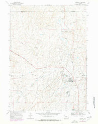Midwest Wyoming Historical topographic map, 1:24000 scale, 7.5 X 7.5 Minute, Year 1968