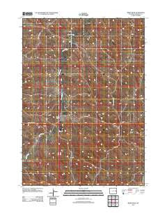 Mikes Draw Wyoming Historical topographic map, 1:24000 scale, 7.5 X 7.5 Minute, Year 2012