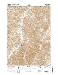 Mikes Draw Wyoming Current topographic map, 1:24000 scale, 7.5 X 7.5 Minute, Year 2015