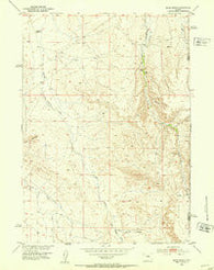 Miles Ranch Wyoming Historical topographic map, 1:24000 scale, 7.5 X 7.5 Minute, Year 1952