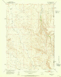 Miles Ranch Wyoming Historical topographic map, 1:24000 scale, 7.5 X 7.5 Minute, Year 1952