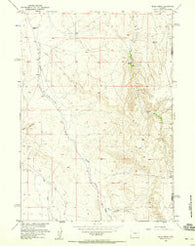 Miles Ranch Wyoming Historical topographic map, 1:24000 scale, 7.5 X 7.5 Minute, Year 1957
