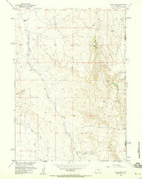 Miles Ranch Wyoming Historical topographic map, 1:24000 scale, 7.5 X 7.5 Minute, Year 1957