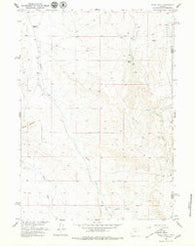 Miles Ranch Wyoming Historical topographic map, 1:24000 scale, 7.5 X 7.5 Minute, Year 1957