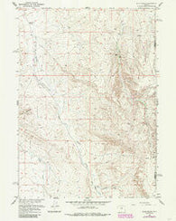 Miles Ranch Wyoming Historical topographic map, 1:24000 scale, 7.5 X 7.5 Minute, Year 1957