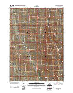 Miles Ranch Wyoming Historical topographic map, 1:24000 scale, 7.5 X 7.5 Minute, Year 2012