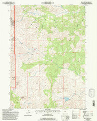 Milk Creek Wyoming Historical topographic map, 1:24000 scale, 7.5 X 7.5 Minute, Year 1991