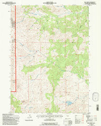 Milk Creek Wyoming Historical topographic map, 1:24000 scale, 7.5 X 7.5 Minute, Year 1991