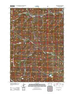 Milk Creek Wyoming Historical topographic map, 1:24000 scale, 7.5 X 7.5 Minute, Year 2012