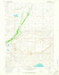 Millbrook Wyoming Historical topographic map, 1:24000 scale, 7.5 X 7.5 Minute, Year 1962