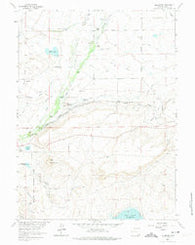 Millbrook Wyoming Historical topographic map, 1:24000 scale, 7.5 X 7.5 Minute, Year 1962