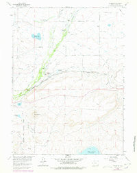 Millbrook Wyoming Historical topographic map, 1:24000 scale, 7.5 X 7.5 Minute, Year 1962