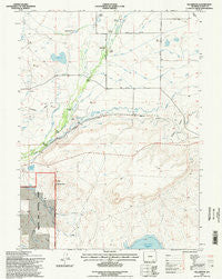 Millbrook Wyoming Historical topographic map, 1:24000 scale, 7.5 X 7.5 Minute, Year 1992