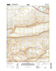 Miller Wyoming Current topographic map, 1:24000 scale, 7.5 X 7.5 Minute, Year 2015