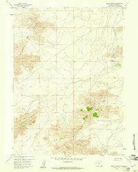 Miller Spring Wyoming Historical topographic map, 1:24000 scale, 7.5 X 7.5 Minute, Year 1959