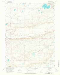 Miller Wyoming Historical topographic map, 1:24000 scale, 7.5 X 7.5 Minute, Year 1962