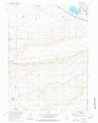 Miller Wyoming Historical topographic map, 1:24000 scale, 7.5 X 7.5 Minute, Year 1962