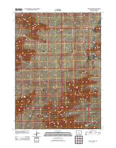 Miller Spring Wyoming Historical topographic map, 1:24000 scale, 7.5 X 7.5 Minute, Year 2012
