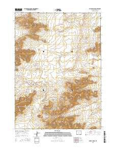 Miller Spring Wyoming Current topographic map, 1:24000 scale, 7.5 X 7.5 Minute, Year 2015