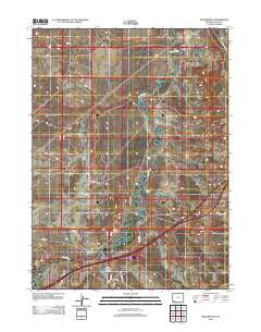 Millersville Wyoming Historical topographic map, 1:24000 scale, 7.5 X 7.5 Minute, Year 2012