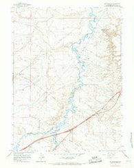 Millersville Wyoming Historical topographic map, 1:24000 scale, 7.5 X 7.5 Minute, Year 1965