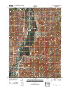Milleson Draw Wyoming Historical topographic map, 1:24000 scale, 7.5 X 7.5 Minute, Year 2012