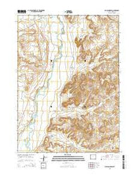 Milleson Draw Wyoming Current topographic map, 1:24000 scale, 7.5 X 7.5 Minute, Year 2015