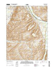 Millis Wyoming Current topographic map, 1:24000 scale, 7.5 X 7.5 Minute, Year 2015