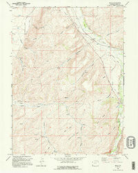 Millis Wyoming Historical topographic map, 1:24000 scale, 7.5 X 7.5 Minute, Year 1965