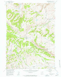 Miners Delight Wyoming Historical topographic map, 1:24000 scale, 7.5 X 7.5 Minute, Year 1954